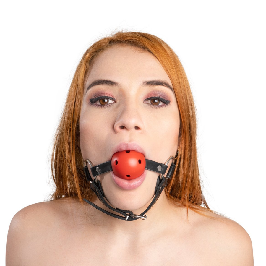 Mordaza Ball Gag Iver Rojo Camtoyz