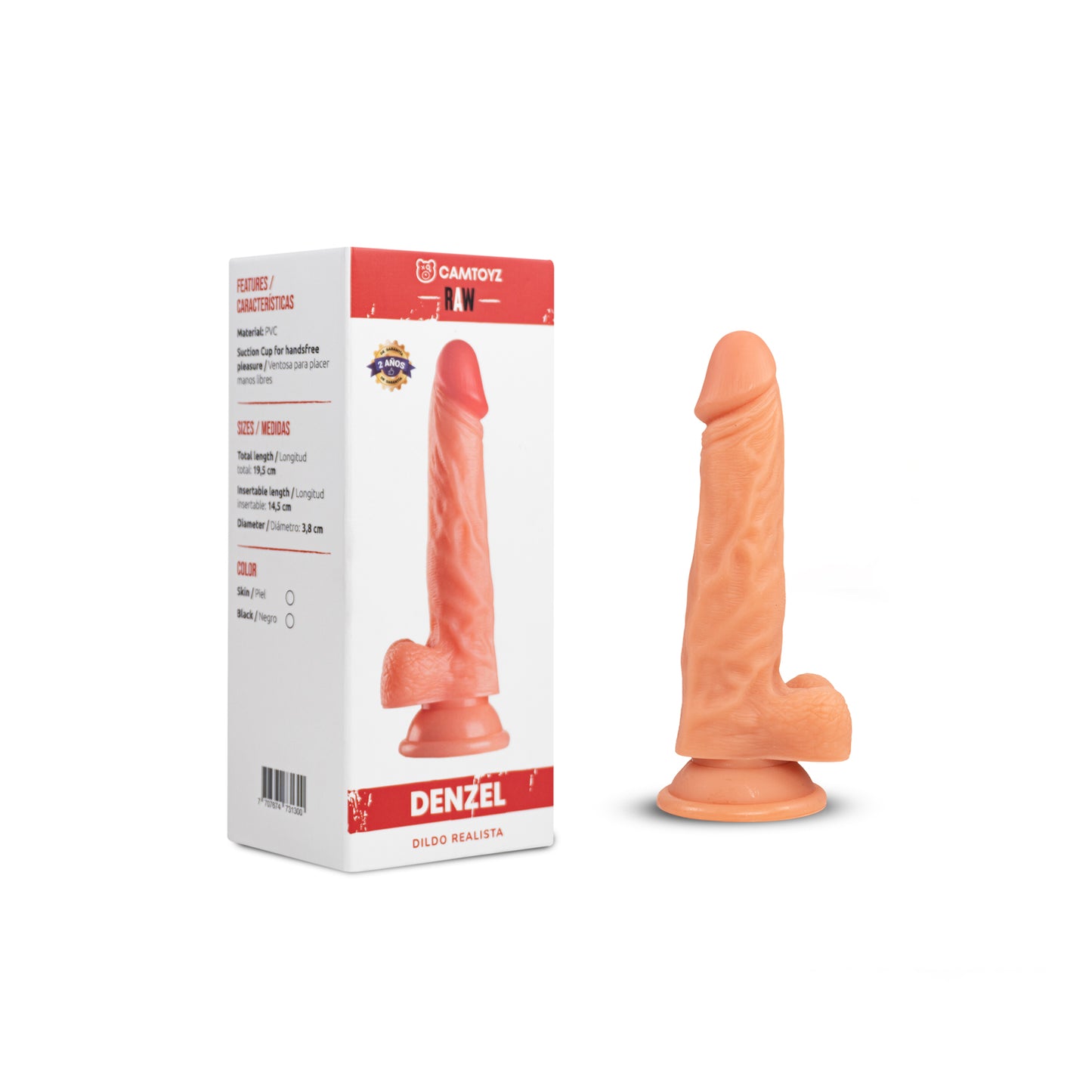 Dildo Realista Raw Denzel 19 Cm Camtoyz