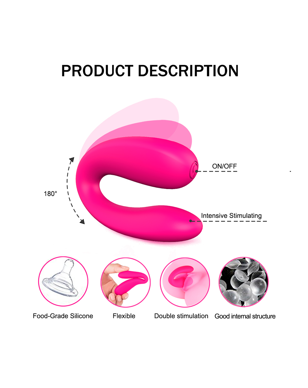 Vibrador Doble Vebe Pink