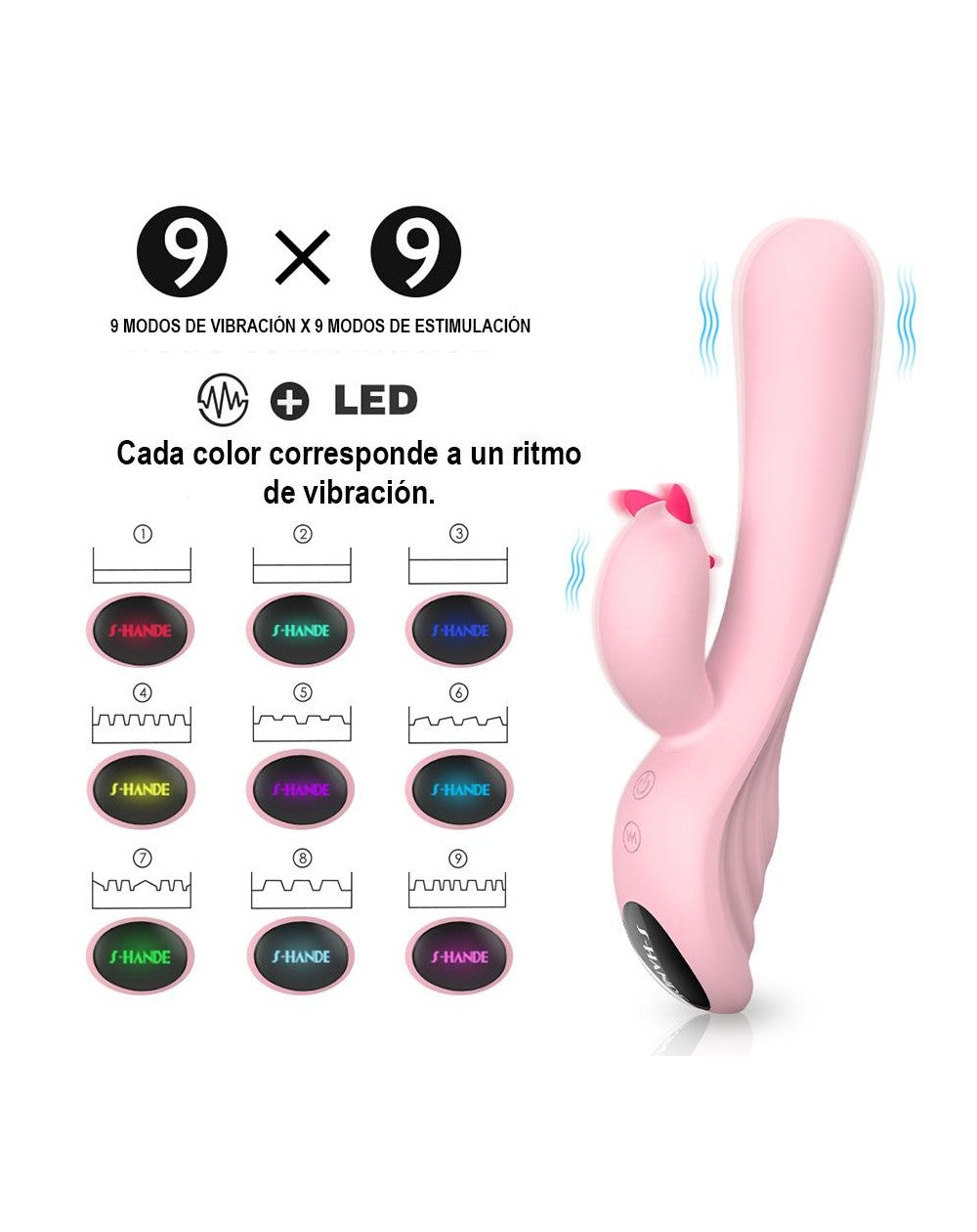 Vibrador Doble Motor Plume