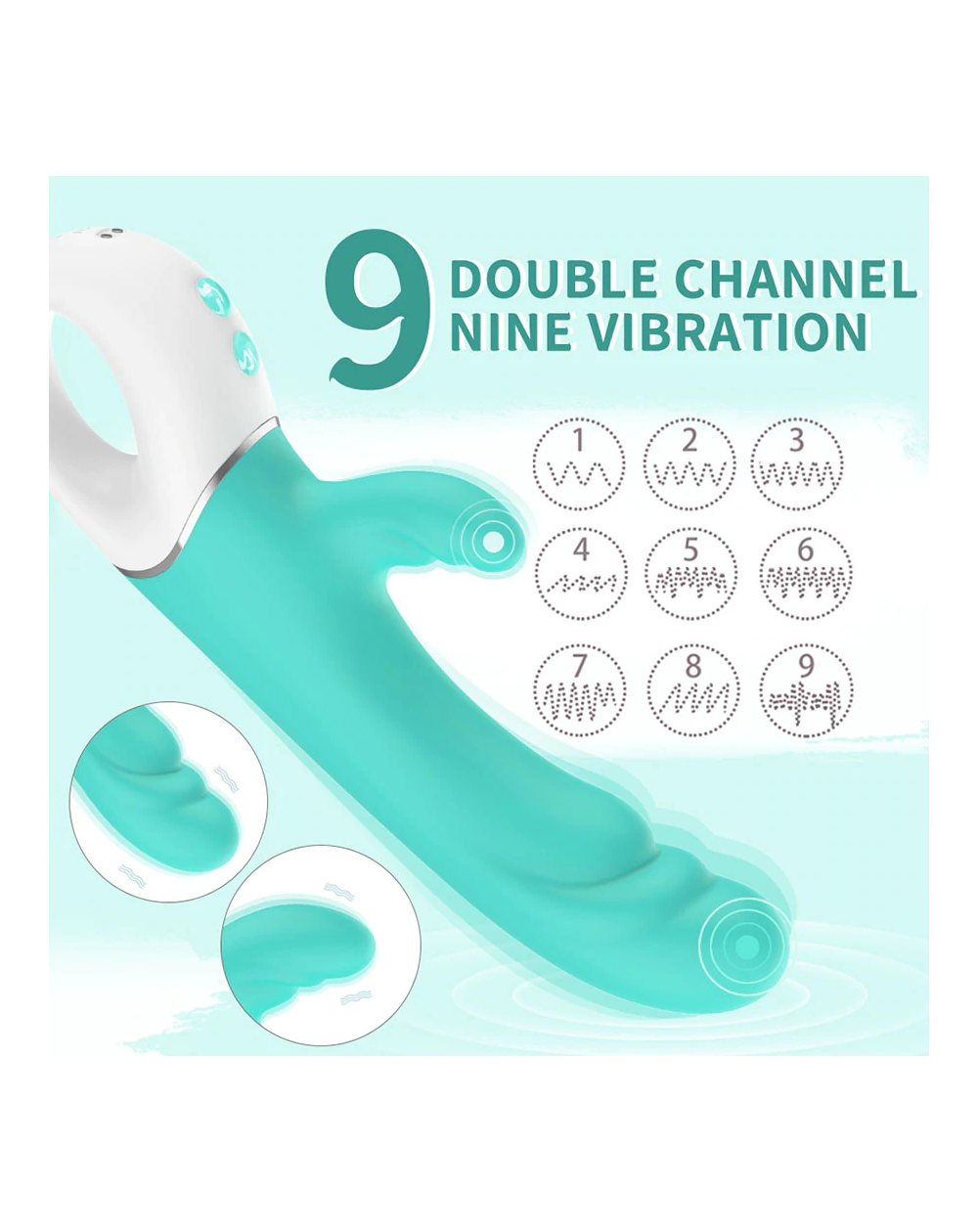 Vibrador Doble Estimulación Spray - Shande