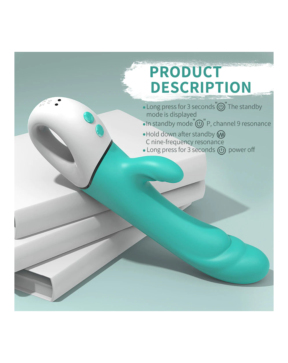 Vibrador Doble Estimulación Spray - Shande