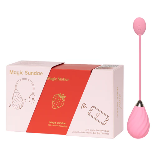 Huevo Vibrador con APP Sundae Pink Magic Motion