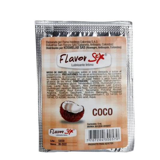 Lubricante íntimo caliente sachet 5 g Flavor