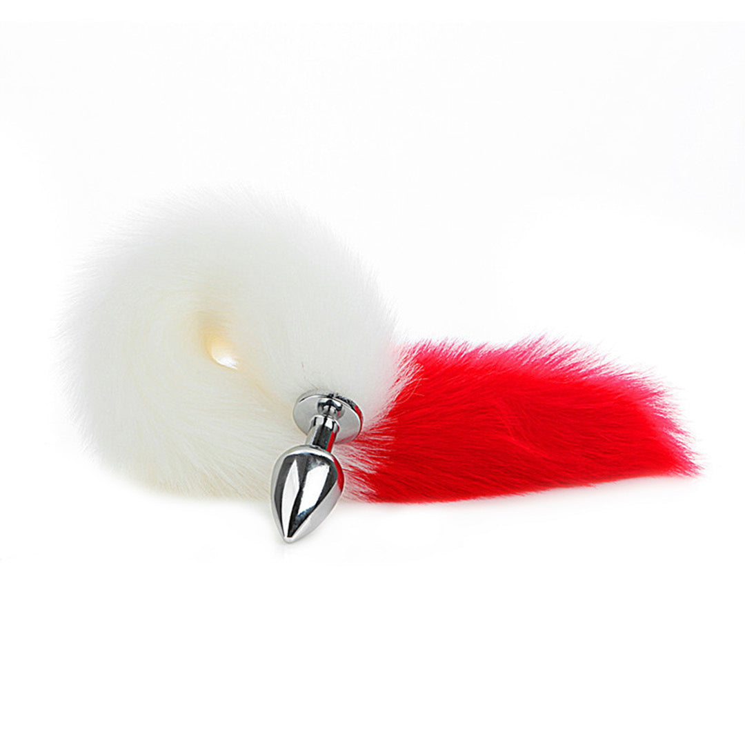 Plug Cola De Zorro White-Red