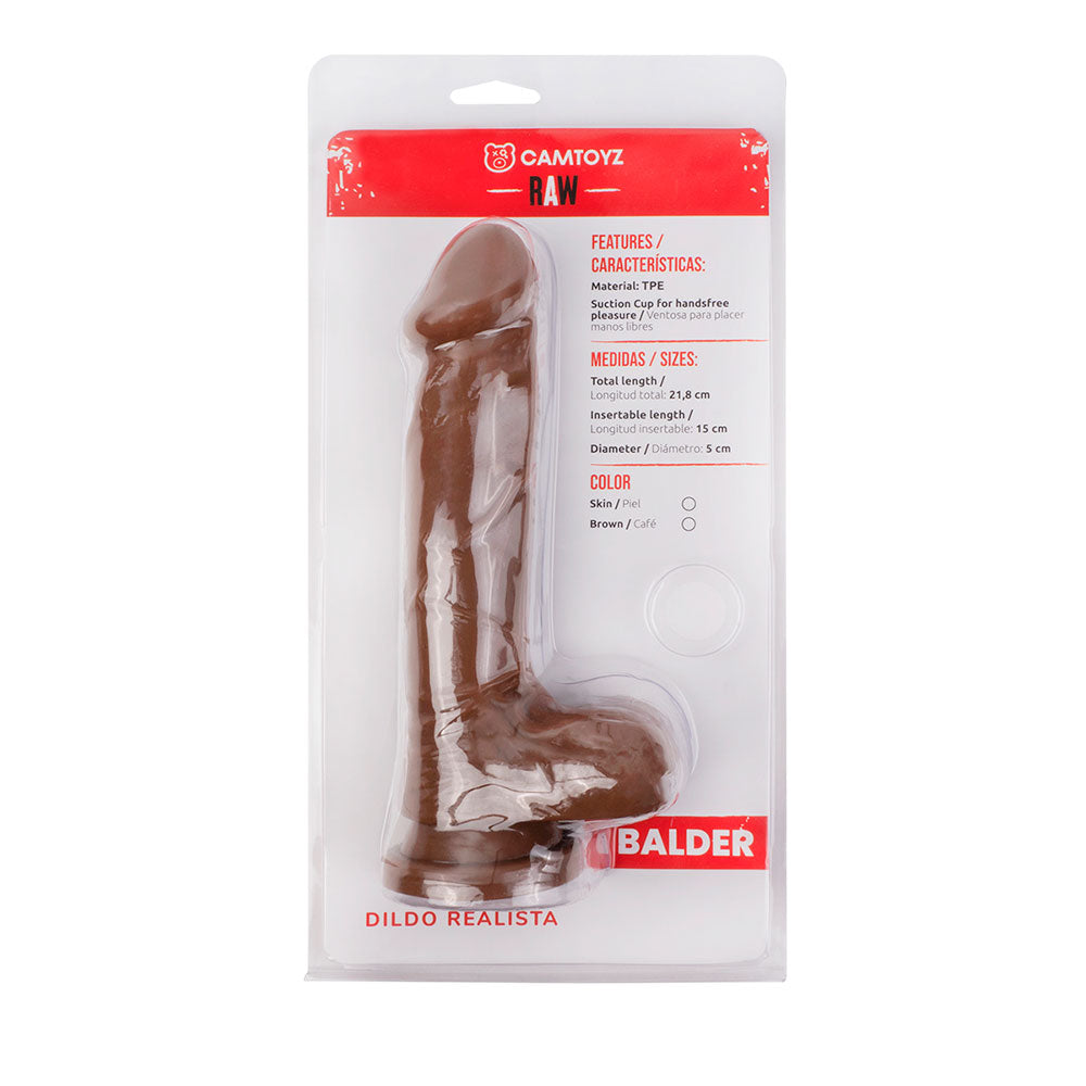 Dildo Realista Balder Café  21,8 cm Camtoyz