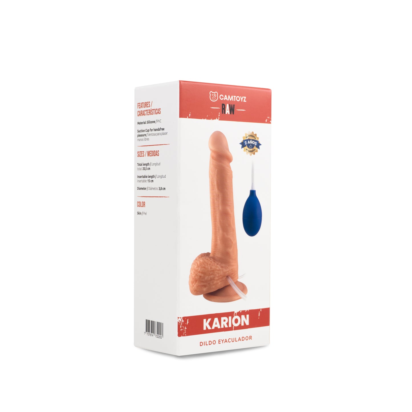 Raw Dildo Realista Eyaculador Karion