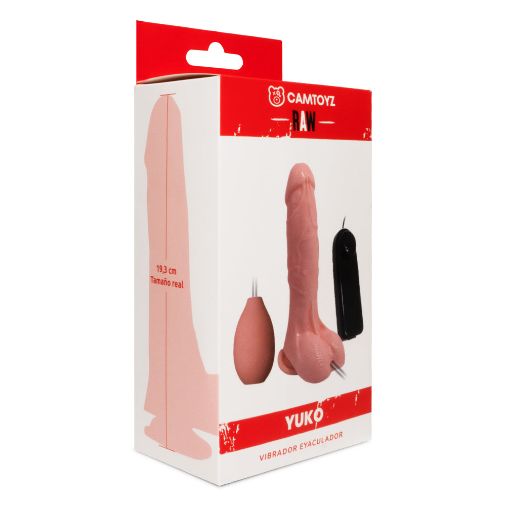 Raw Vibrador Realista Eyaculador Yuko 19,3 cm